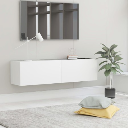 Mueble de TV madera de ingeniería blanco 120x30x30 cm de vidaXL, Muebles TV - Ref: Foro24-801490, Precio: 87,37 €, Descuento: %