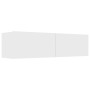 Mueble de TV madera de ingeniería blanco 120x30x30 cm de vidaXL, Muebles TV - Ref: Foro24-801490, Precio: 87,37 €, Descuento: %