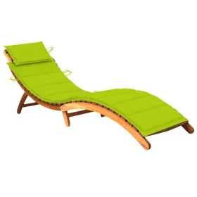 Gartenliege mit Kissen aus massivem Akazienholz von vidaXL, Liegen - Ref: Foro24-3061583, Preis: 177,97 €, Rabatt: %