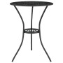 Mesa y sillas de bistró 3 piezas aluminio fundido negro de vidaXL, Conjuntos de jardín - Ref: Foro24-317754, Precio: 197,69 €...