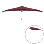 Sombrilla balcón semicircular aluminio burdeos 300x155x223 cm de vidaXL, Sombrillas - Ref: Foro24-312502, Precio: 60,28 €, De...