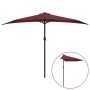 Sombrilla balcón semicircular aluminio burdeos 300x155x223 cm de vidaXL, Sombrillas - Ref: Foro24-312502, Precio: 61,81 €, De...