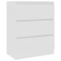 Aparador de madera contrachapada blanco 60x35x76 cm de vidaXL, Aparadores - Ref: Foro24-801382, Precio: 70,36 €, Descuento: %