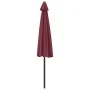 Sombrilla balcón semicircular aluminio burdeos 300x155x223 cm de vidaXL, Sombrillas - Ref: Foro24-312502, Precio: 60,28 €, De...