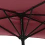 Sombrilla balcón semicircular aluminio burdeos 300x155x223 cm de vidaXL, Sombrillas - Ref: Foro24-312502, Precio: 60,28 €, De...