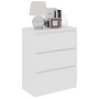Aparador de madera contrachapada blanco 60x35x76 cm de vidaXL, Aparadores - Ref: Foro24-801382, Precio: 72,43 €, Descuento: %