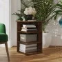 Mueble auxiliar madera contrachapada roble marrón 35x35x55 cm de vidaXL, Aparadores - Ref: Foro24-826368, Precio: 32,21 €, De...