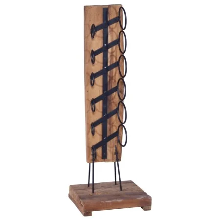 Wine rack for 6 bottles solid oak wood 35x35x100 cm by vidaXL, Wine racks - Ref: Foro24-288809, Price: 130,04 €, Discount: %
