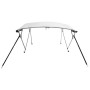 Toldo bimini 3 arcos con paredes laterales de malla de vidaXL, Cubiertas para almacenamiento de barcas - Ref: Foro24-94838, P...