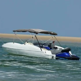 4-arch bimini top with mesh side walls by vidaXL, Boat storage covers - Ref: Foro24-94859, Price: 219,62 €, Discount: %