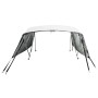 Toldo bimini 4 arcos con paredes laterales de malla de vidaXL, Cubiertas para almacenamiento de barcas - Ref: Foro24-94852, P...
