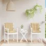 Cojines silla respaldo bajo 2 ud tela beige melange 100x50x7 cm de vidaXL, Cojines para sillas y sofás - Ref: Foro24-4002388,...