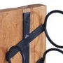 Botellero para 6 botellas madera maciza de roble 35x35x100 cm de vidaXL, Botelleros - Ref: Foro24-288809, Precio: 130,04 €, D...