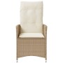 Sillones reclinables de jardín con cojines beige 2 uds ratán PE de vidaXL, Sillas de jardín - Ref: Foro24-365648, Precio: 217...
