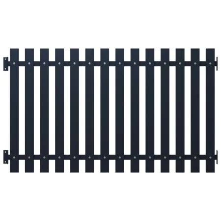 Anthrazit pulverbeschichtetes Stahlzaunelement 170,5 x 100 cm von vidaXL, Zaunpaneele - Ref: Foro24-146476, Preis: 158,38 €, ...