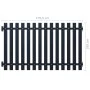 Anthracite powder coated steel fence panel 170.5x100 cm by vidaXL, fence panels - Ref: Foro24-146476, Price: 158,38 €, Discou...