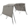 Toldo bimini 4 arcos con paredes laterales 243x(230-244)x137 cm de vidaXL, Cubiertas para almacenamiento de barcas - Ref: For...
