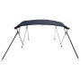 Toldo bimini 4 arcos con paredes laterales de malla de vidaXL, Cubiertas para almacenamiento de barcas - Ref: Foro24-94856, P...