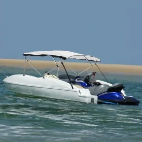3-Bogen-Bimini-Top mit Mesh-Seitenwänden von vidaXL, Aufbewahrungsabdeckungen für Boote - Ref: Foro24-94840, Preis: 154,19 €,...