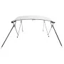 Toldo bimini 3 arcos con paredes laterales de malla de vidaXL, Cubiertas para almacenamiento de barcas - Ref: Foro24-94840, P...