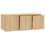 Mueble de TV madera contrachapada color roble 80x34x30 cm de vidaXL, Muebles TV - Ref: Foro24-801862, Precio: 53,92 €, Descue...