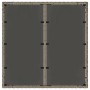 Mesa de jardín superficie de vidrio ratán PE gris 90x90x75 cm de vidaXL, Mesas de jardín - Ref: Foro24-365588, Precio: 109,83...
