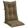 Cojines para silla respaldo alto 6 uds tela gris taupe melange de vidaXL, Cojines para sillas y sofás - Ref: Foro24-4002372, ...