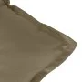 Cojines para silla respaldo alto 6 uds tela gris taupe melange de vidaXL, Cojines para sillas y sofás - Ref: Foro24-4002372, ...