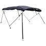 Toldo bimini 4 arcos con paredes laterales de malla de vidaXL, Cubiertas para almacenamiento de barcas - Ref: Foro24-94857, P...