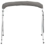 Toldo bimini 3 arcos con paredes laterales de malla de vidaXL, Cubiertas para almacenamiento de barcas - Ref: Foro24-94848, P...