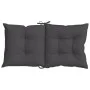 Cojines silla respaldo bajo 6 ud tela gris antracita melange de vidaXL, Cojines para sillas y sofás - Ref: Foro24-4002378, Pr...