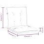Cojines silla respaldo bajo 6 ud tela gris antracita melange de vidaXL, Cojines para sillas y sofás - Ref: Foro24-4002378, Pr...