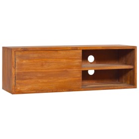 Mueble de TV de pared madera maciza de teca 90x30x30 cm de vidaXL, Muebles TV - Ref: Foro24-289084, Precio: 95,95 €, Descuent...