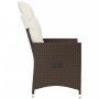 Sillones reclinables jardín con cojines marrones 2 uds ratán PE de vidaXL, Sillas de jardín - Ref: Foro24-365646, Precio: 227...