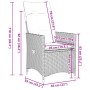 Sillones reclinables jardín con cojines marrones 2 uds ratán PE de vidaXL, Sillas de jardín - Ref: Foro24-365646, Precio: 227...