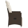 Sillones reclinables jardín con cojines marrones 2 uds ratán PE de vidaXL, Sillas de jardín - Ref: Foro24-365667, Precio: 237...