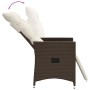 Sillones reclinables jardín con cojines marrones 2 uds ratán PE de vidaXL, Sillas de jardín - Ref: Foro24-365667, Precio: 237...