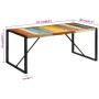 Mesa de comedor madera maciza reciclada 175x90x76 cm de vidaXL, Mesas de cocina y de comedor - Ref: Foro24-351693, Precio: 25...