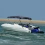 Bimini-Verdeck mit 3 Bögen und seitlichen Netz-Wänden. von vidaXL, Aufbewahrungsabdeckungen für Boote - Ref: Foro24-94845, Pr...