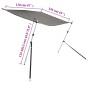 Toldo T-Top extensión gris antracita 170x170x(115-183) cm de vidaXL, Cubiertas para almacenamiento de barcas - Ref: Foro24-94...