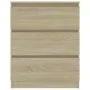 Sideboard aus Sonoma-Eichensperrholz, 60 x 35 x 76 cm von vidaXL, Sideboards - Ref: Foro24-801385, Preis: 78,00 €, Rabatt: %