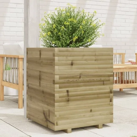 Jardinera madera de pino impregnada 60x60x72 cm de vidaXL, Maceteros y jardineras - Ref: Foro24-3282618, Precio: 196,26 €, De...
