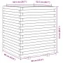 Jardinera madera de pino impregnada 60x60x72 cm de vidaXL, Maceteros y jardineras - Ref: Foro24-3282618, Precio: 196,26 €, De...