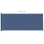 Toldo lateral retráctil para patio azul 200x500 cm de vidaXL, Sombrillas - Ref: Foro24-313421, Precio: 96,35 €, Descuento: %