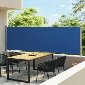 Toldo lateral retráctil para patio azul 140x600 cm de vidaXL, Sombrillas - Ref: Foro24-313371, Precio: 125,76 €, Descuento: %