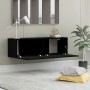 Mueble pared TV madera contrachapada roble negro 100x30x30 cm de vidaXL, Muebles TV - Ref: Foro24-801482, Precio: 66,93 €, De...