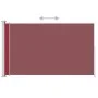 Toldo lateral retráctil para patio rojo 200x300 cm de vidaXL, Sombrillas - Ref: Foro24-313416, Precio: 98,22 €, Descuento: %