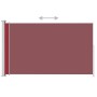 Toldo lateral retráctil para patio rojo 200x300 cm de vidaXL, Sombrillas - Ref: Foro24-313416, Precio: 105,14 €, Descuento: %