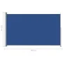 Toldo lateral retráctil para patio azul 220x300 cm de vidaXL, Sombrillas - Ref: Foro24-313427, Precio: 95,03 €, Descuento: %