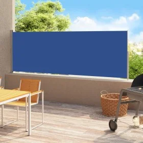 Toldo lateral retráctil para patio azul 220x500 cm de vidaXL, Sombrillas - Ref: Foro24-313433, Precio: 114,78 €, Descuento: %